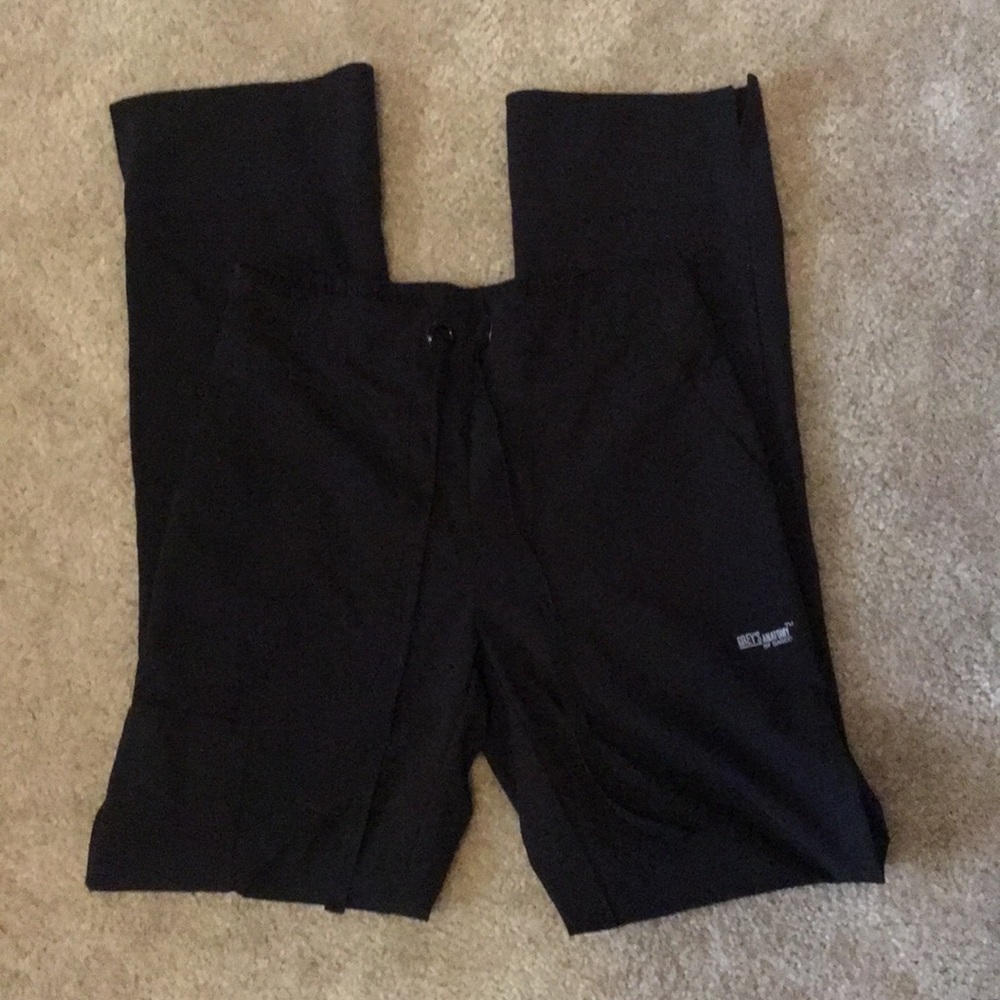 XSmall Tall  Greys Anatomy black scrub pant